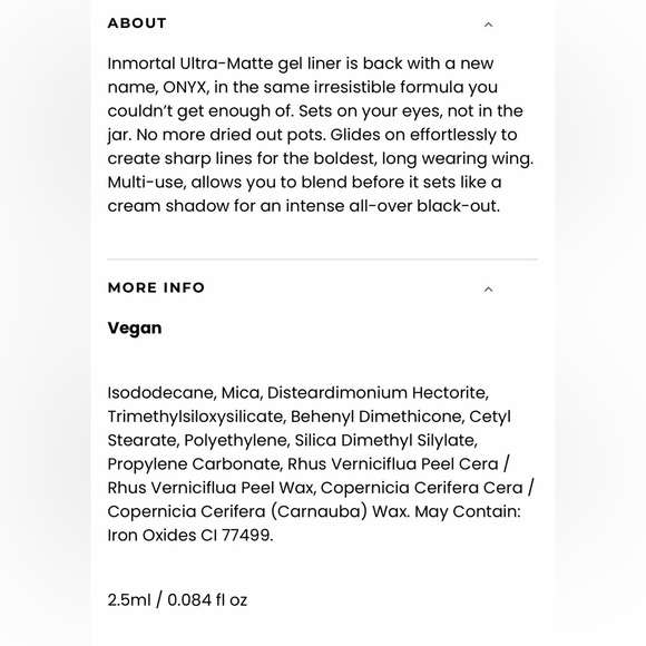 MELT COSMETICS GEL EYELINER In “ONYX” BLACK - BRAND NEW in the box! - Picture 4 of 8